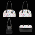 Color Pop White Bowling Bag on a matte black studio background
