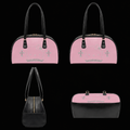 Pink Rebel Bowling Bag on a matte black studio background