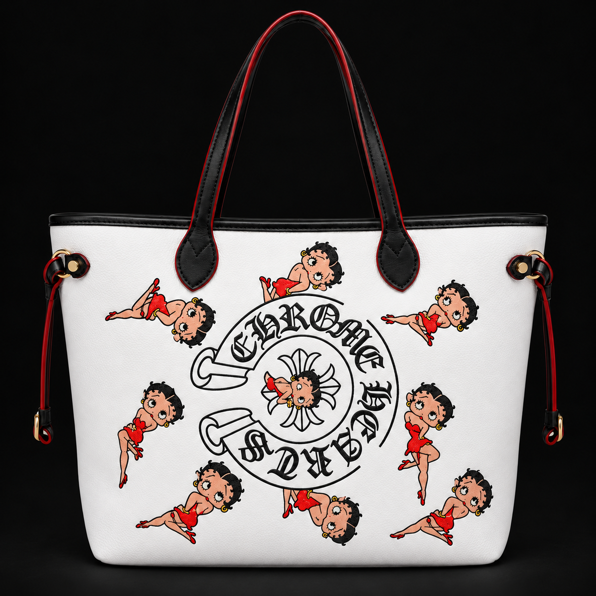Rebel Girl Tote on a matte black studio background